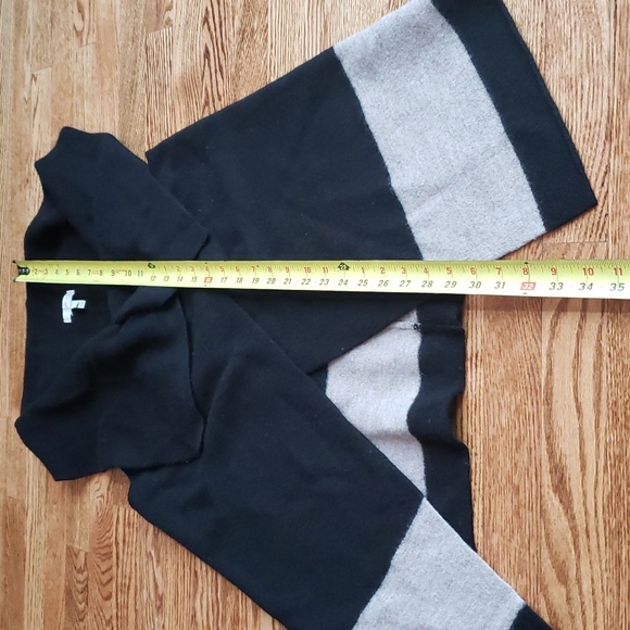 (XS) Joie 100% Wool Colorblock Long Sweater Vest Luxury Assymetrical Minimalist - Picture 5 of 9